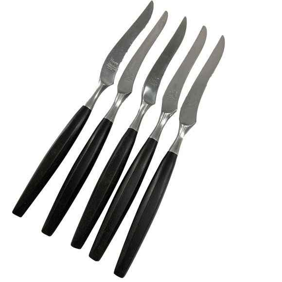 Viking Kitchen Vintage Mid Century Modern Viking Steak Knife Set